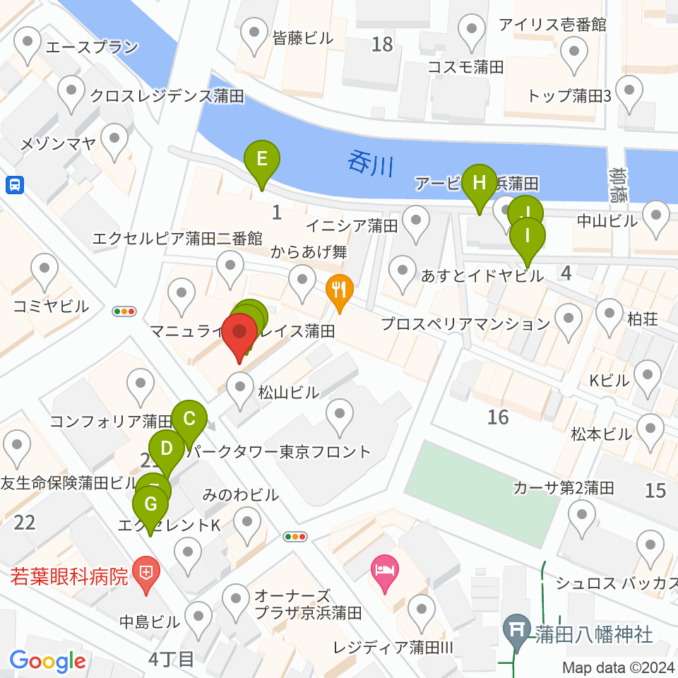 スタジオポハサ周辺の駐車場・コインパーキング一覧地図