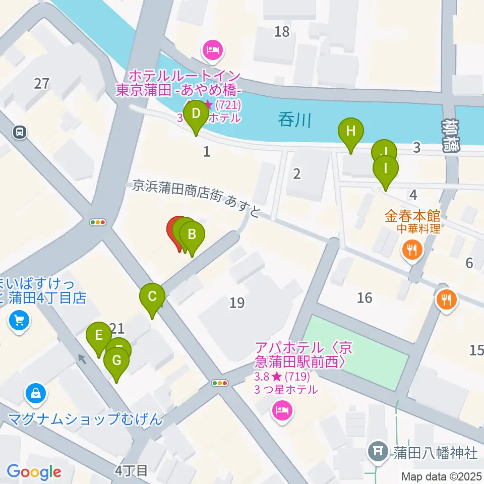 スタジオポハサ周辺の駐車場・コインパーキング一覧地図