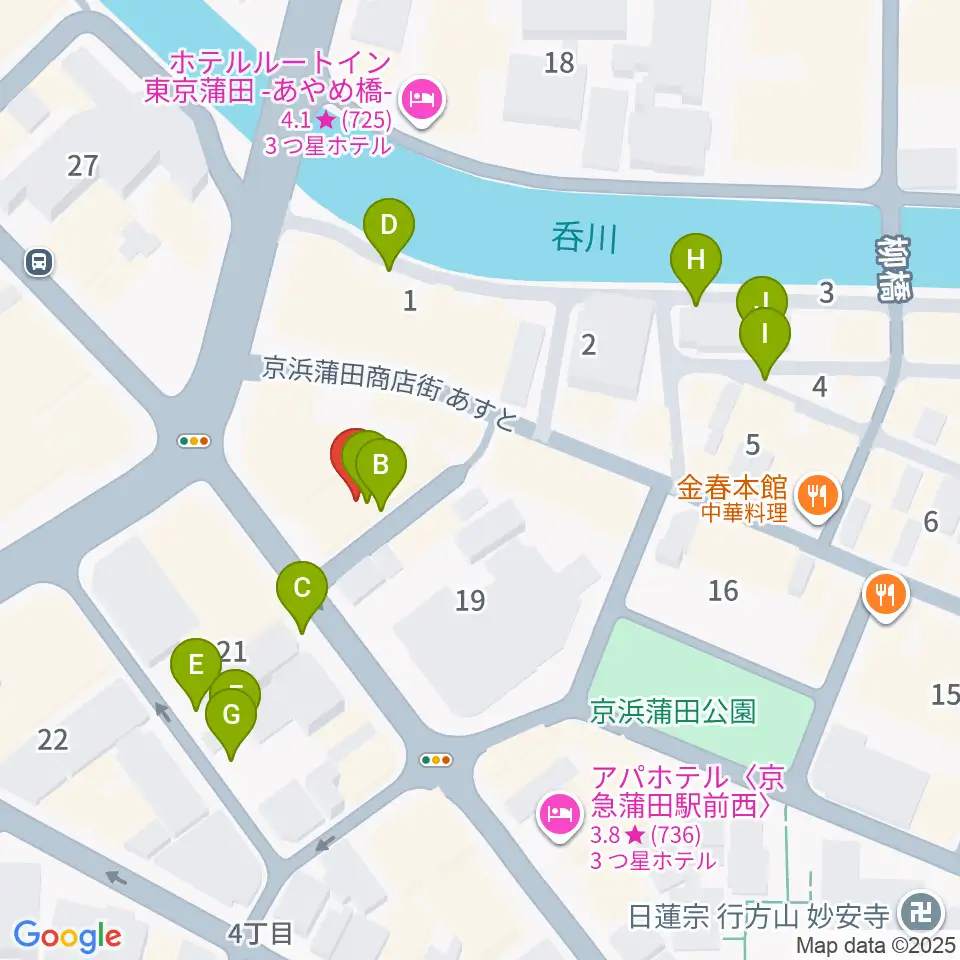 スタジオポハサ周辺の駐車場・コインパーキング一覧地図