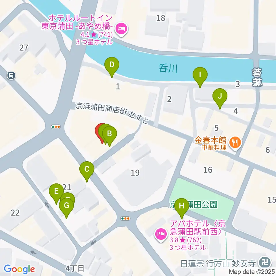スタジオポハサ周辺の駐車場・コインパーキング一覧地図