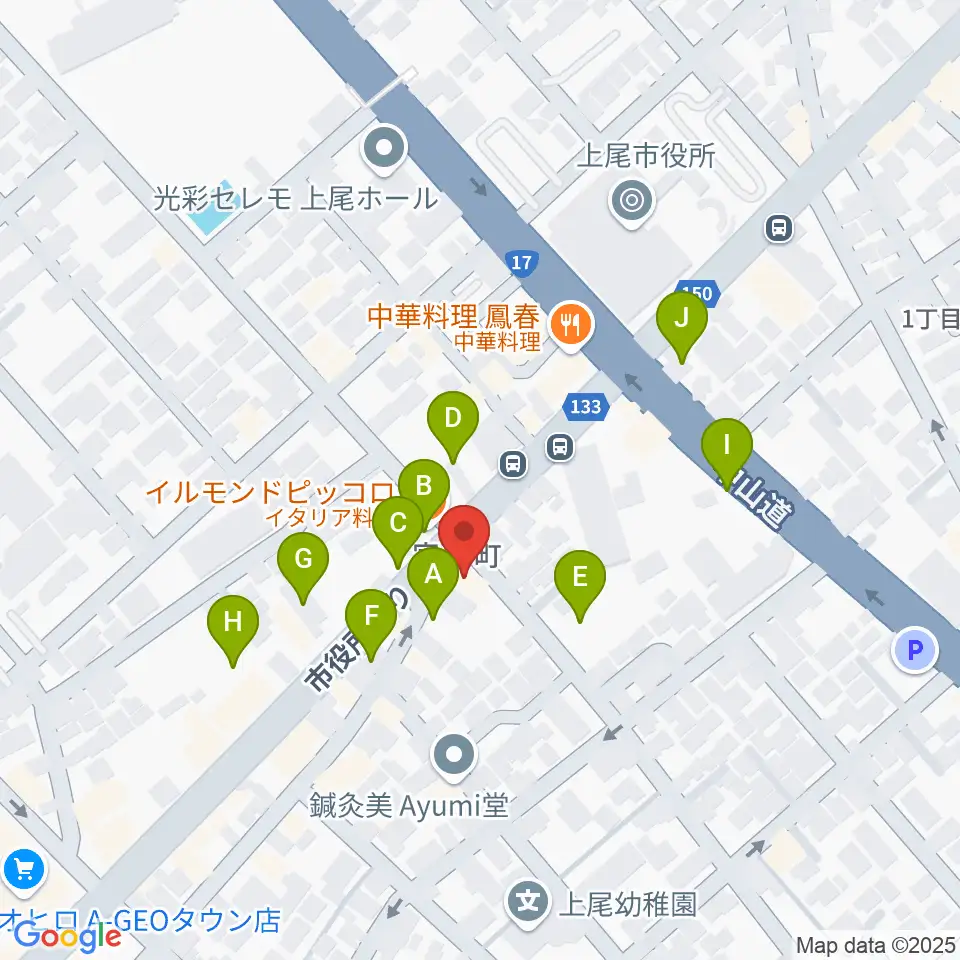 ニコニコ堂上尾センター周辺の駐車場・コインパーキング一覧地図