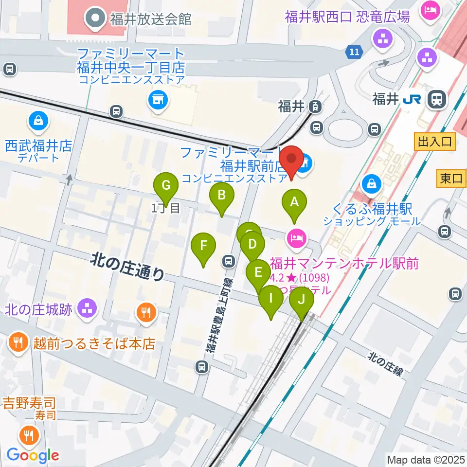 セーレンプラネット周辺の駐車場・コインパーキング一覧地図