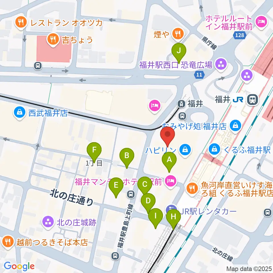 セーレンプラネット周辺の駐車場・コインパーキング一覧地図