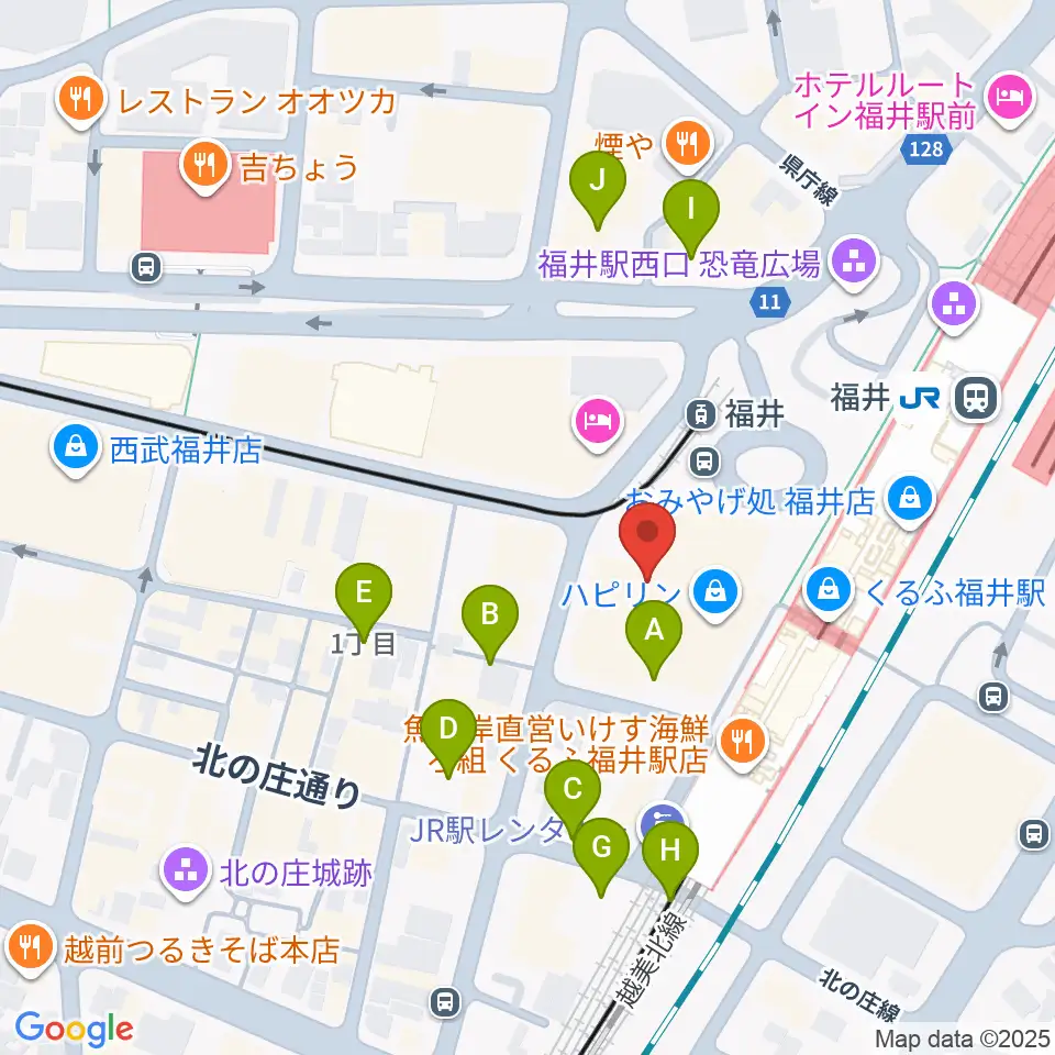 セーレンプラネット周辺の駐車場・コインパーキング一覧地図