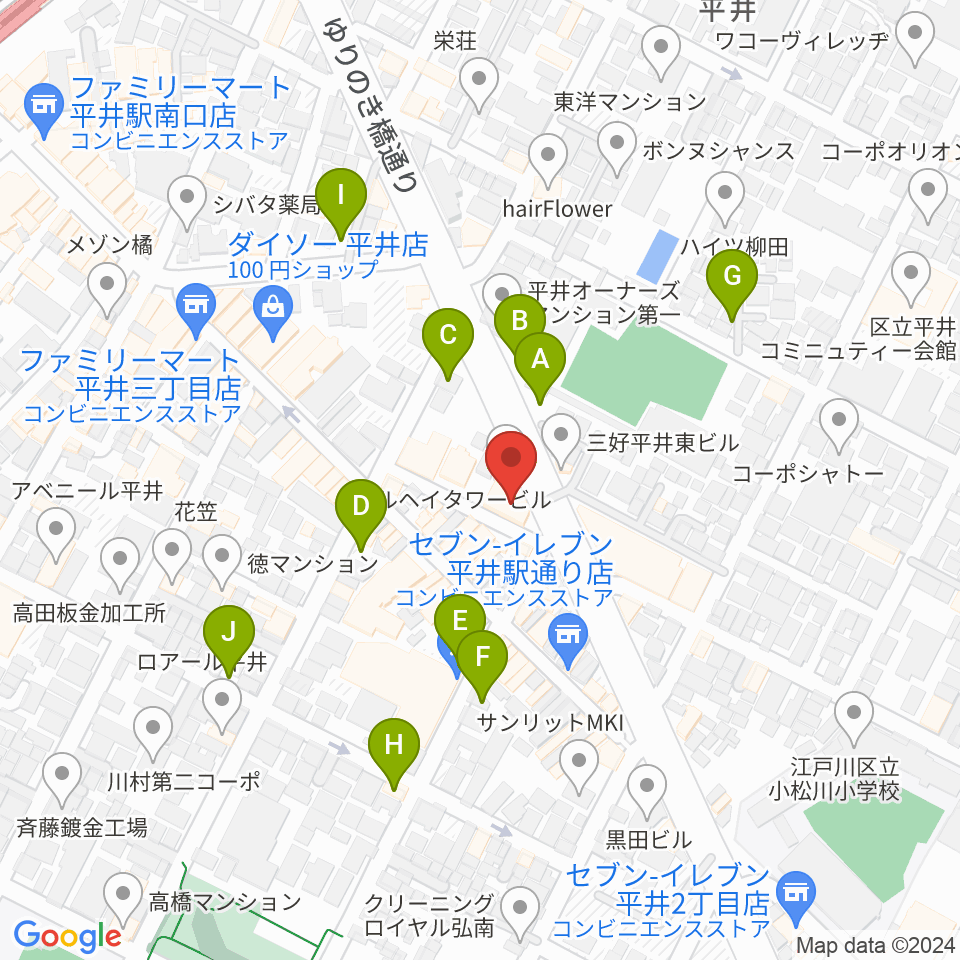 スタジオ・オトキチ周辺の駐車場・コインパーキング一覧地図