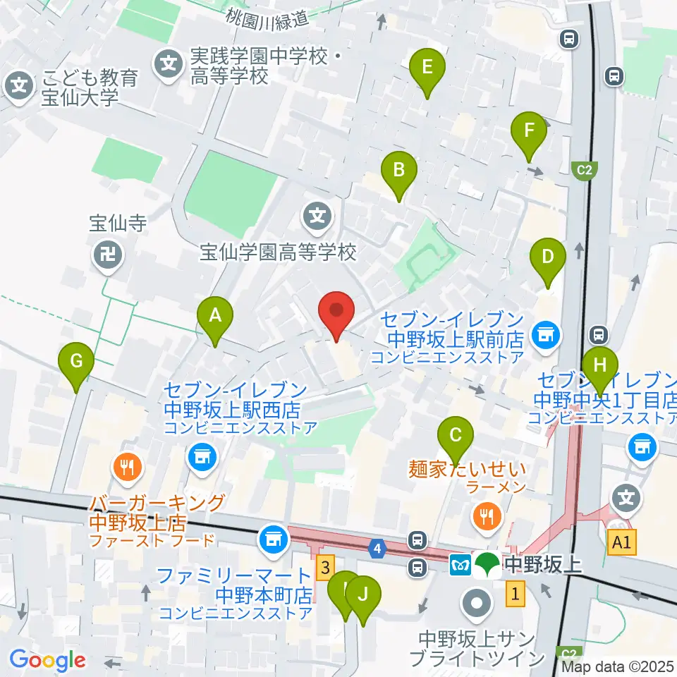 Gold Rush Studio周辺の駐車場・コインパーキング一覧地図