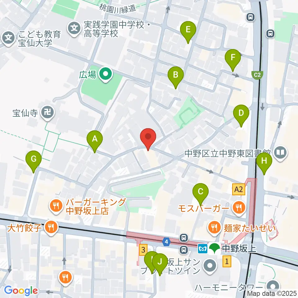 Gold Rush Studio周辺の駐車場・コインパーキング一覧地図