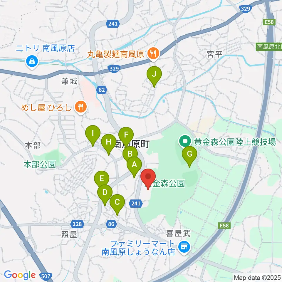南風原町立中央公民館周辺の駐車場・コインパーキング一覧地図