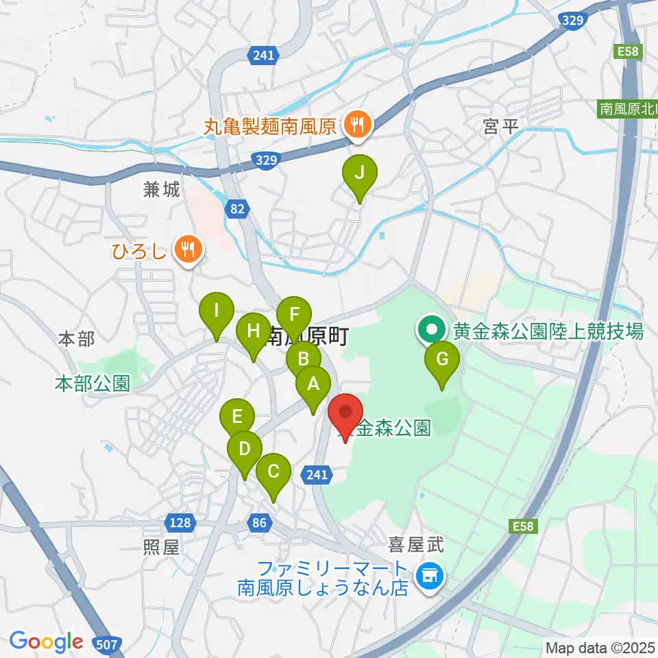 南風原町立中央公民館周辺の駐車場・コインパーキング一覧地図