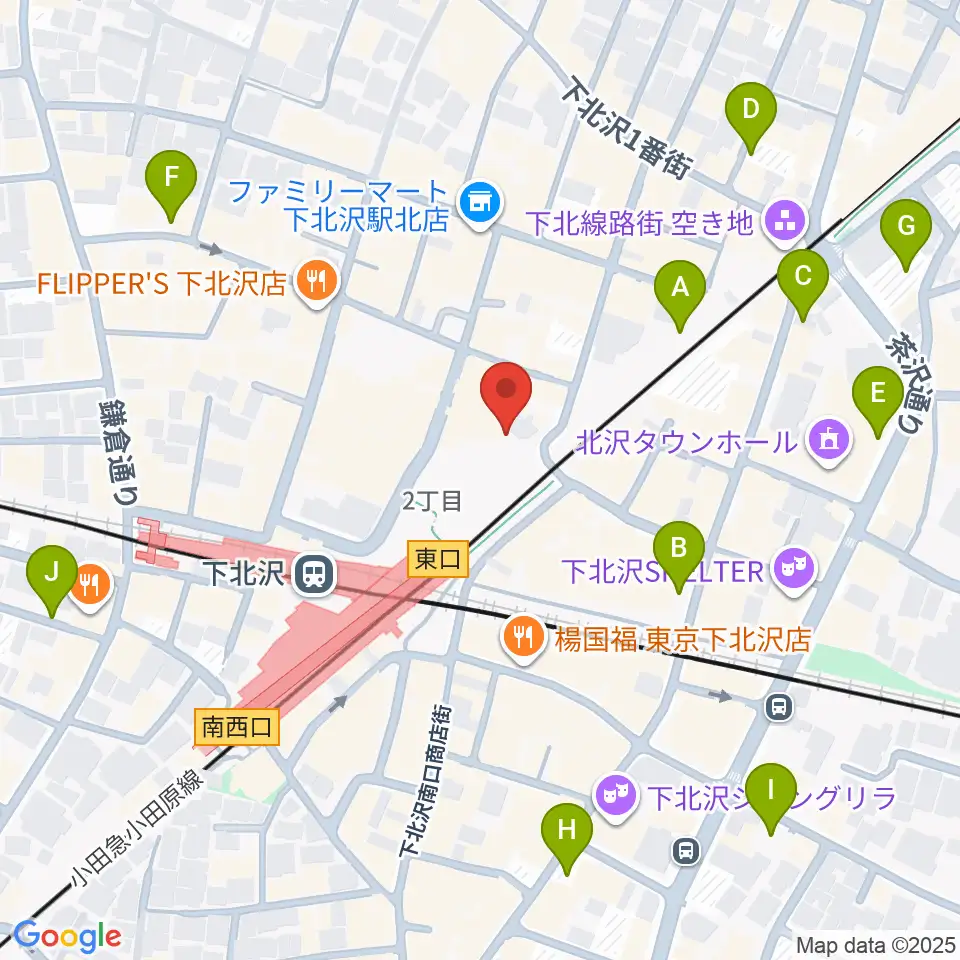 下北沢Flowers Loft周辺の駐車場・コインパーキング一覧地図