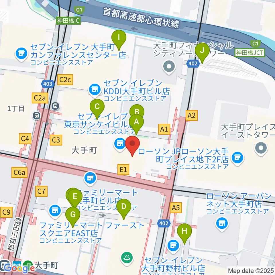 大手町サンケイプラザ周辺の駐車場・コインパーキング一覧地図