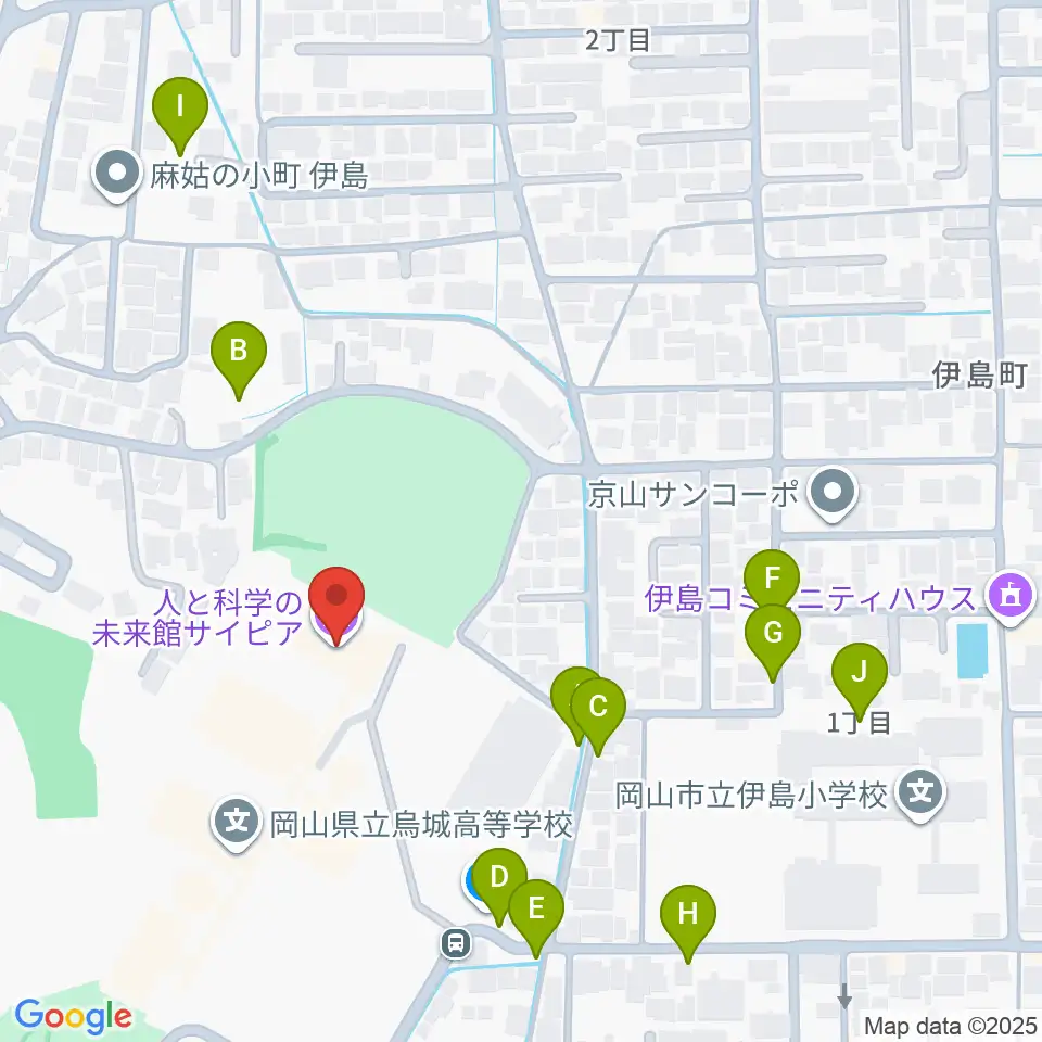 人と科学の未来館サイピア周辺の駐車場・コインパーキング一覧地図