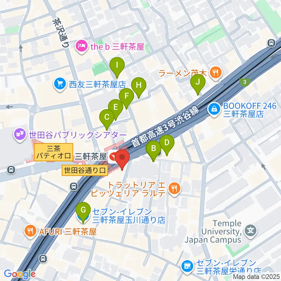 スタジオクレッセ周辺の駐車場・コインパーキング一覧地図