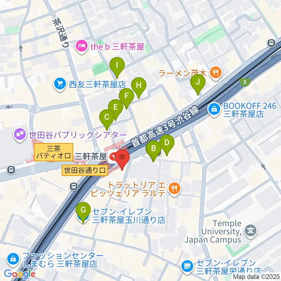 スタジオクレッセ周辺の駐車場・コインパーキング一覧地図