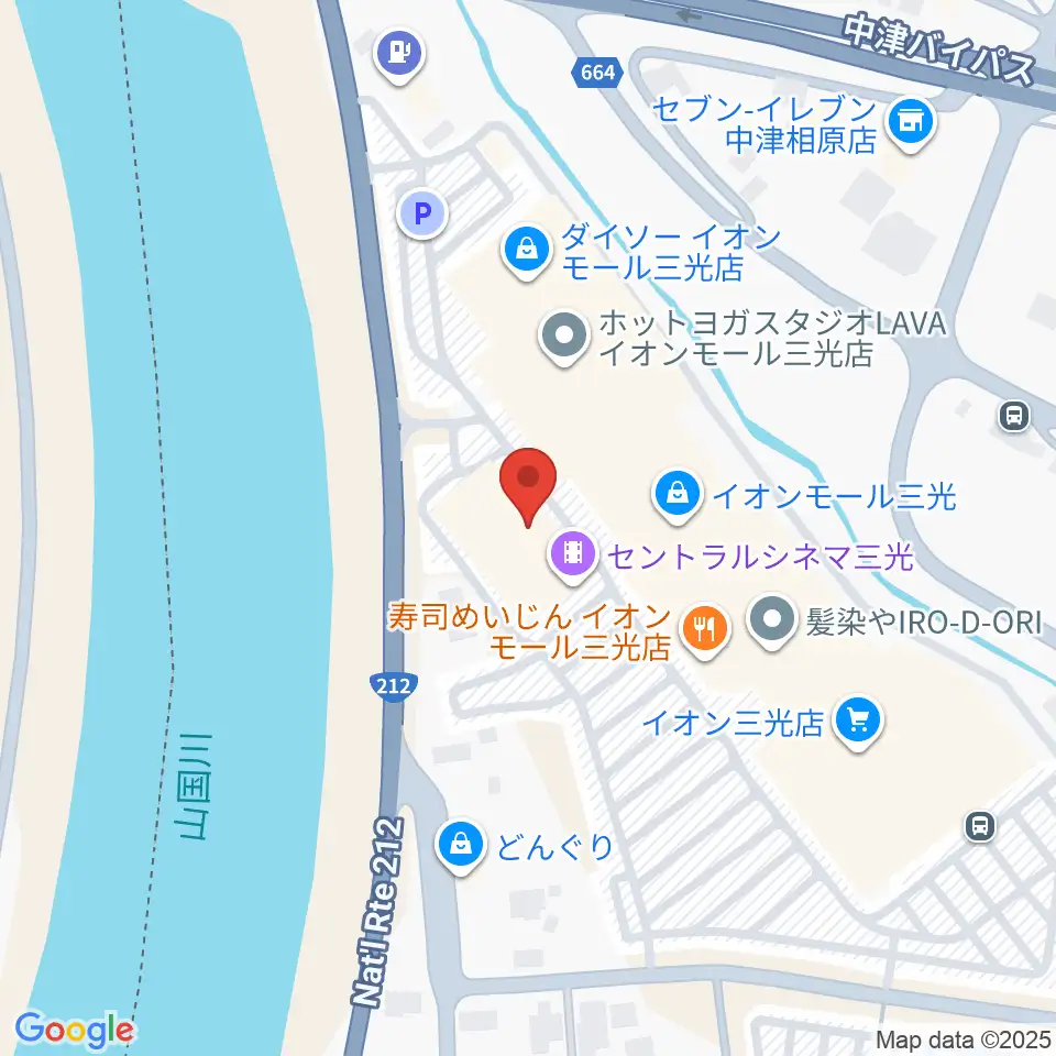 セントラルシネマ三光周辺の駐車場・コインパーキング一覧地図