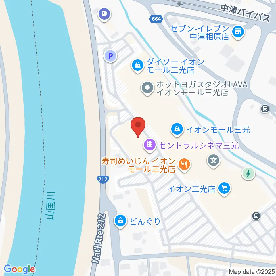 セントラルシネマ三光周辺の駐車場・コインパーキング一覧地図