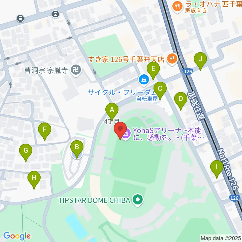 YohaSアリーナ 本能に、感動を。周辺の駐車場・コインパーキング一覧地図