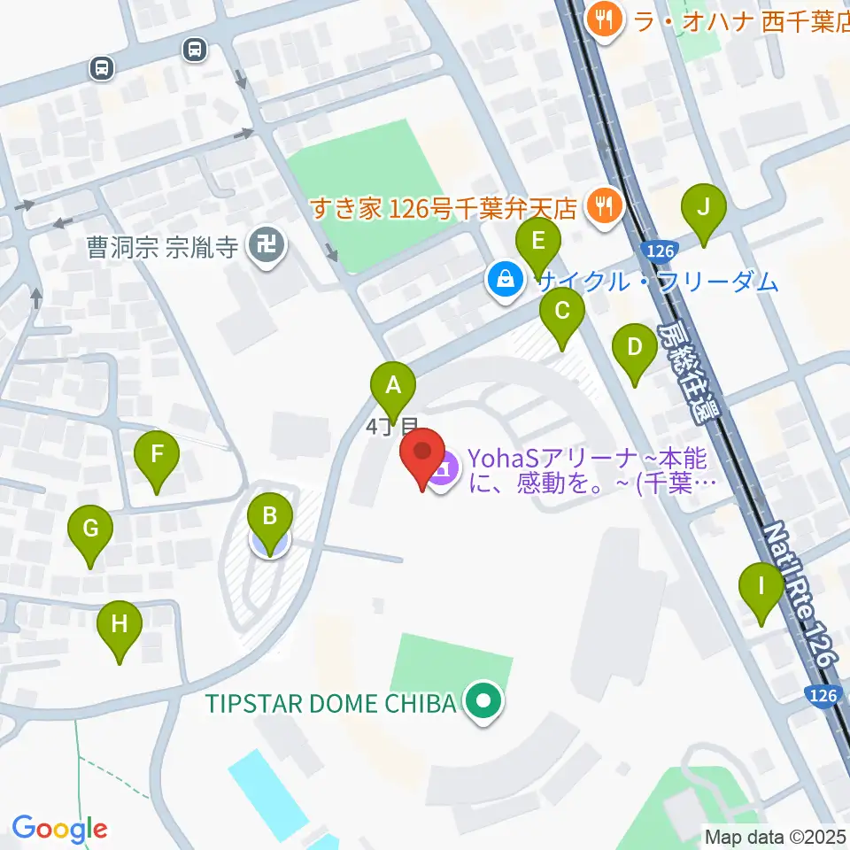 YohaSアリーナ 本能に、感動を。周辺の駐車場・コインパーキング一覧地図