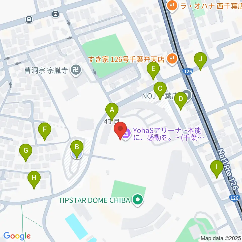 YohaSアリーナ 本能に、感動を。周辺の駐車場・コインパーキング一覧地図