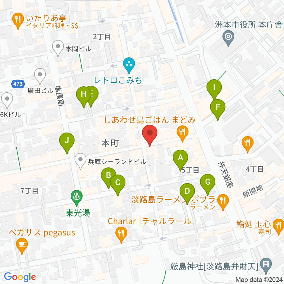 マトヤ楽器 的矢ミュージックスタジオ周辺の駐車場・コインパーキング一覧地図