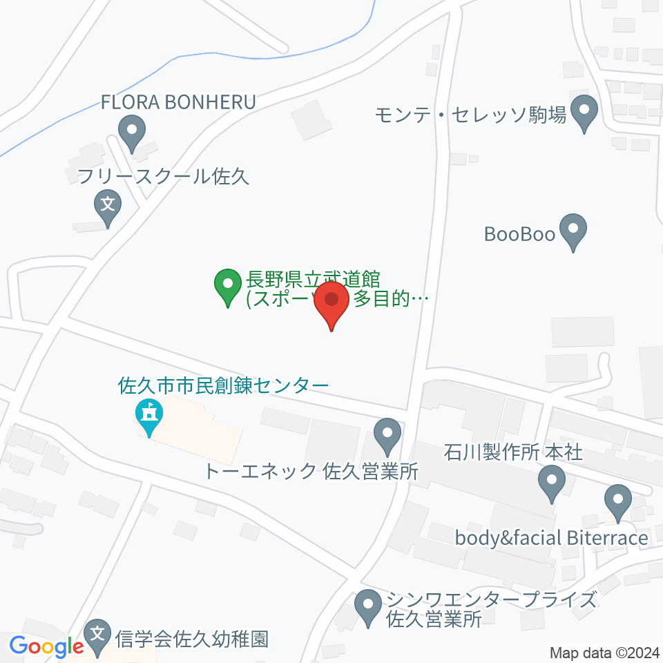 長野県立武道館周辺の駐車場・コインパーキング一覧地図