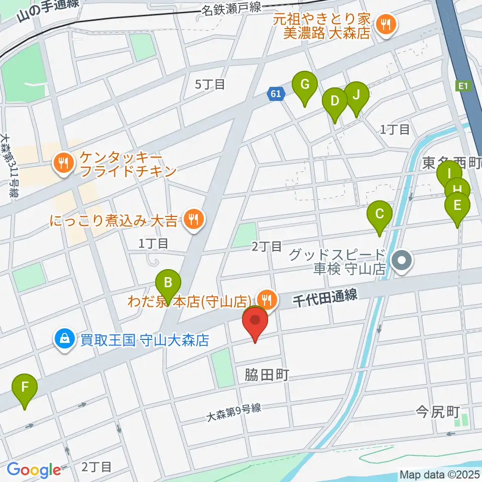 藤チェロ教室周辺の駐車場・コインパーキング一覧地図