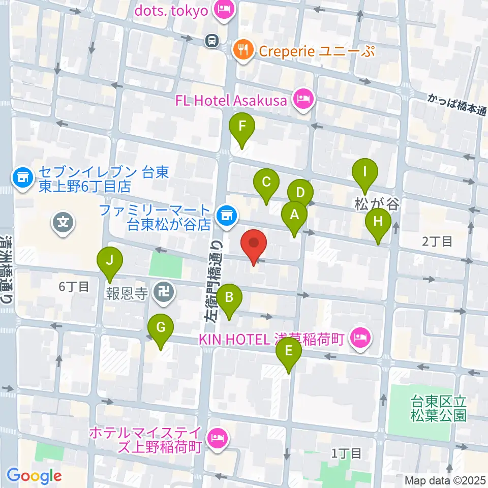 アキバ音楽教室周辺の駐車場・コインパーキング一覧地図