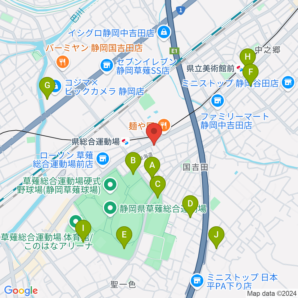 音楽舎周辺の駐車場・コインパーキング一覧地図