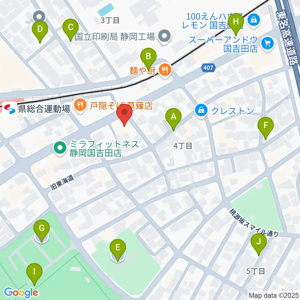 音楽舎周辺の駐車場・コインパーキング一覧地図