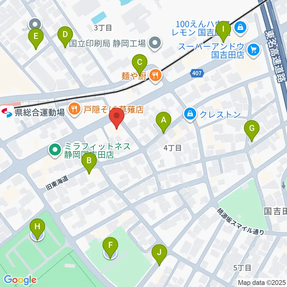 音楽舎周辺の駐車場・コインパーキング一覧地図