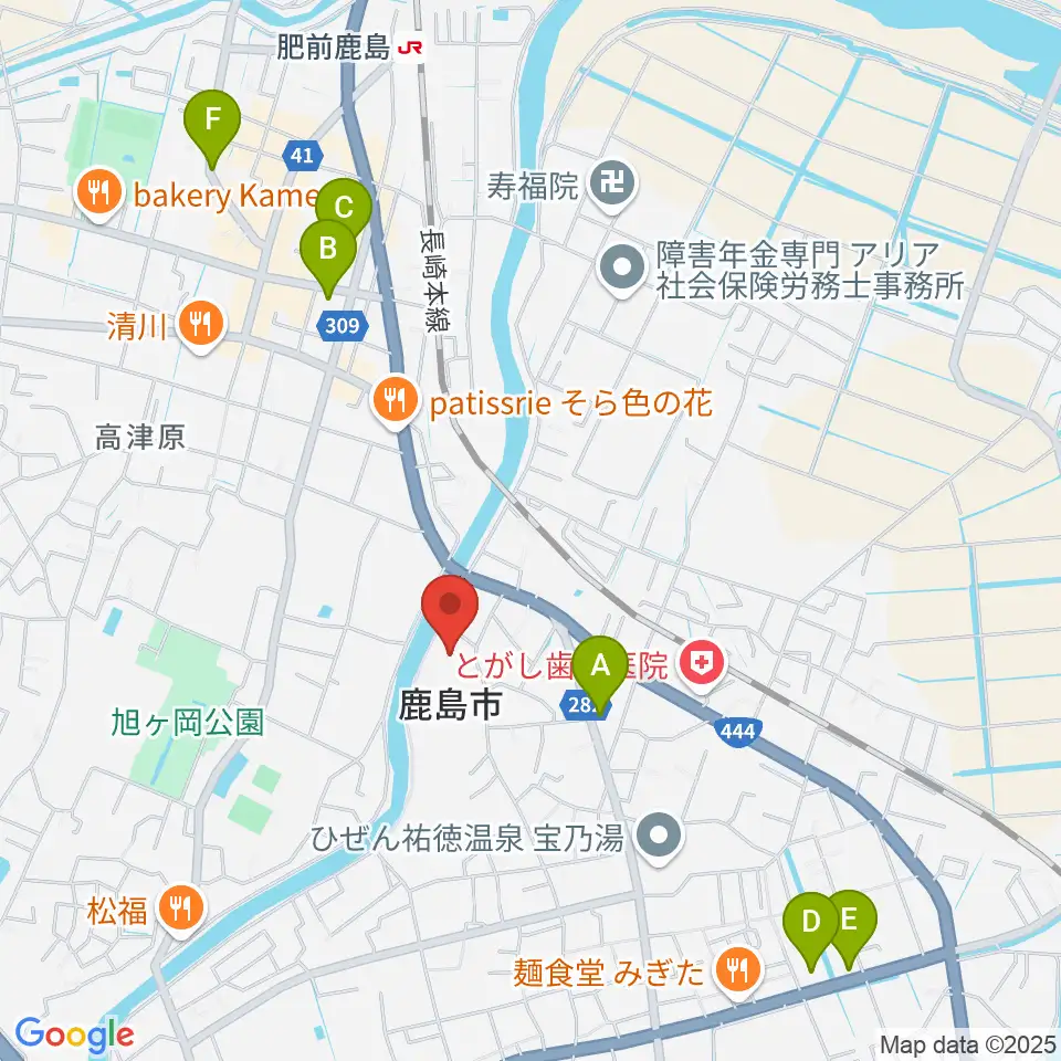 鹿島市民文化ホール サクラス周辺の駐車場・コインパーキング一覧地図