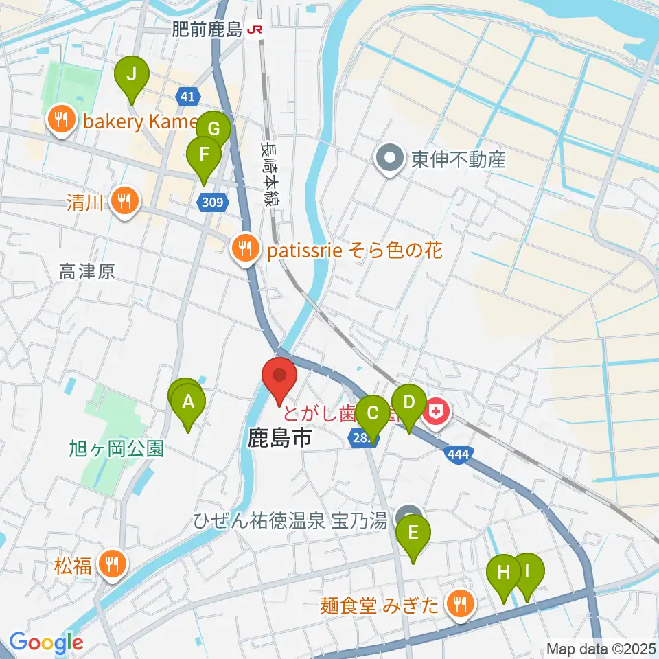 鹿島市民文化ホール サクラス周辺の駐車場・コインパーキング一覧地図