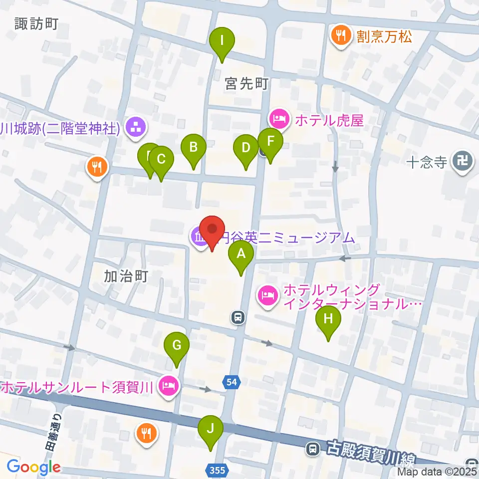 須賀川市民交流センターtette周辺の駐車場・コインパーキング一覧地図