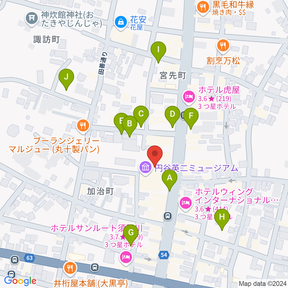 ウルトラFM周辺の駐車場・コインパーキング一覧地図