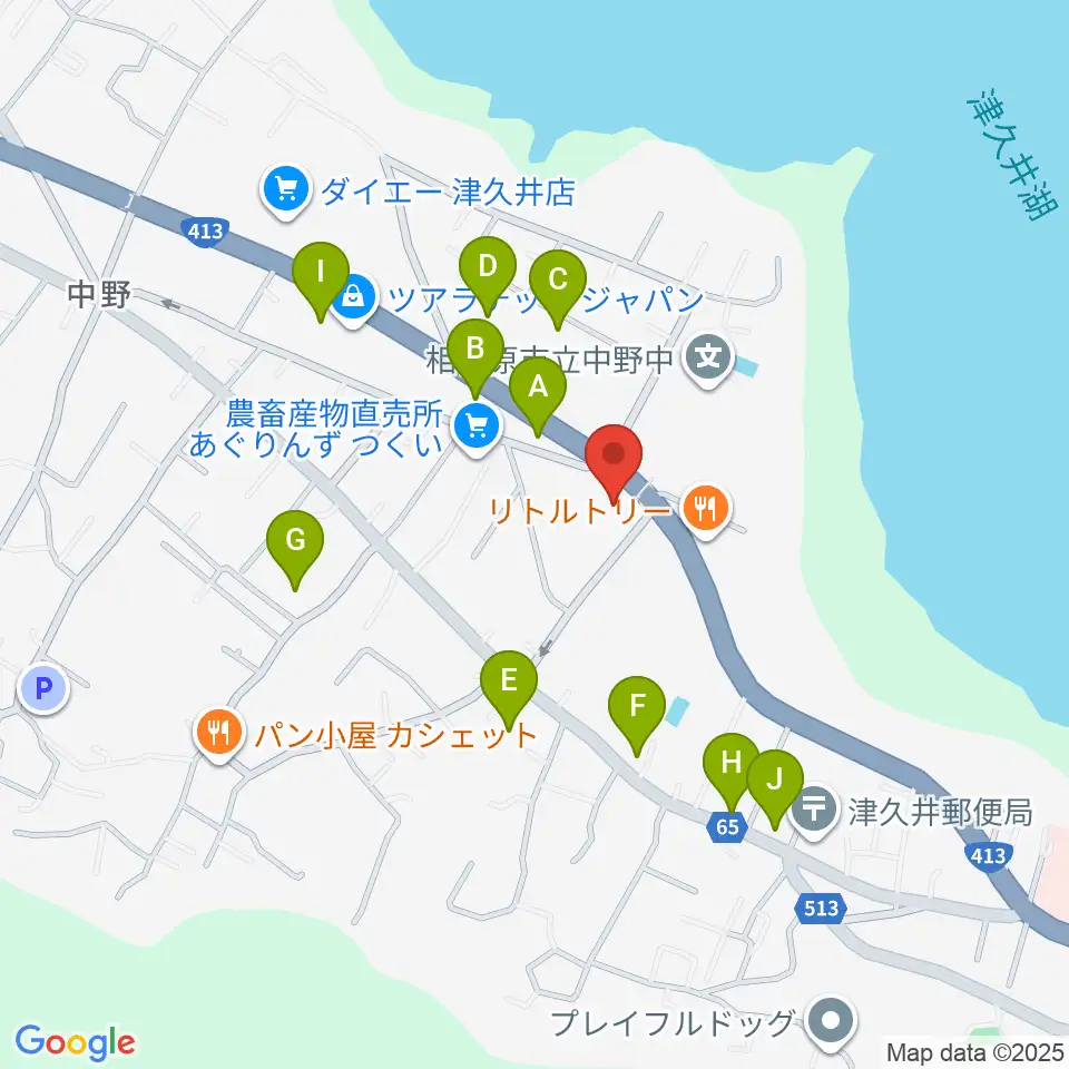 津久井中央公民館周辺の駐車場・コインパーキング一覧地図
