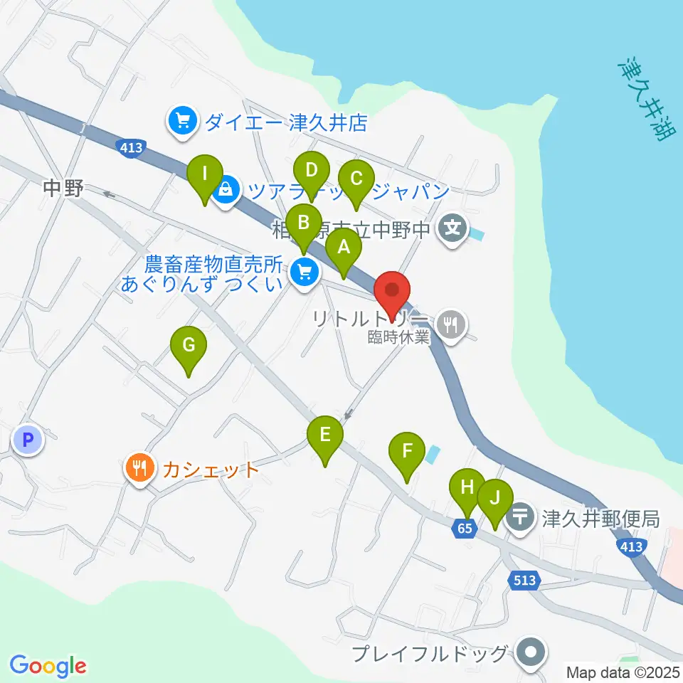 津久井中央公民館周辺の駐車場・コインパーキング一覧地図