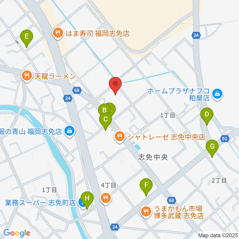 志免町立町民センター周辺の駐車場・コインパーキング一覧地図