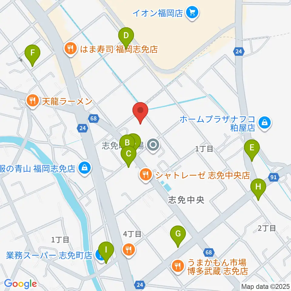 志免町立町民センター周辺の駐車場・コインパーキング一覧地図
