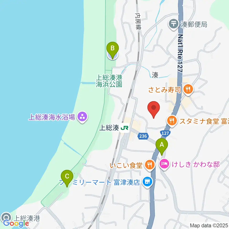 富津市民会館周辺の駐車場・コインパーキング一覧地図