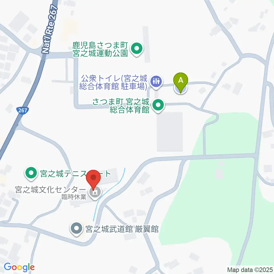 宮之城文化センター周辺の駐車場・コインパーキング一覧地図