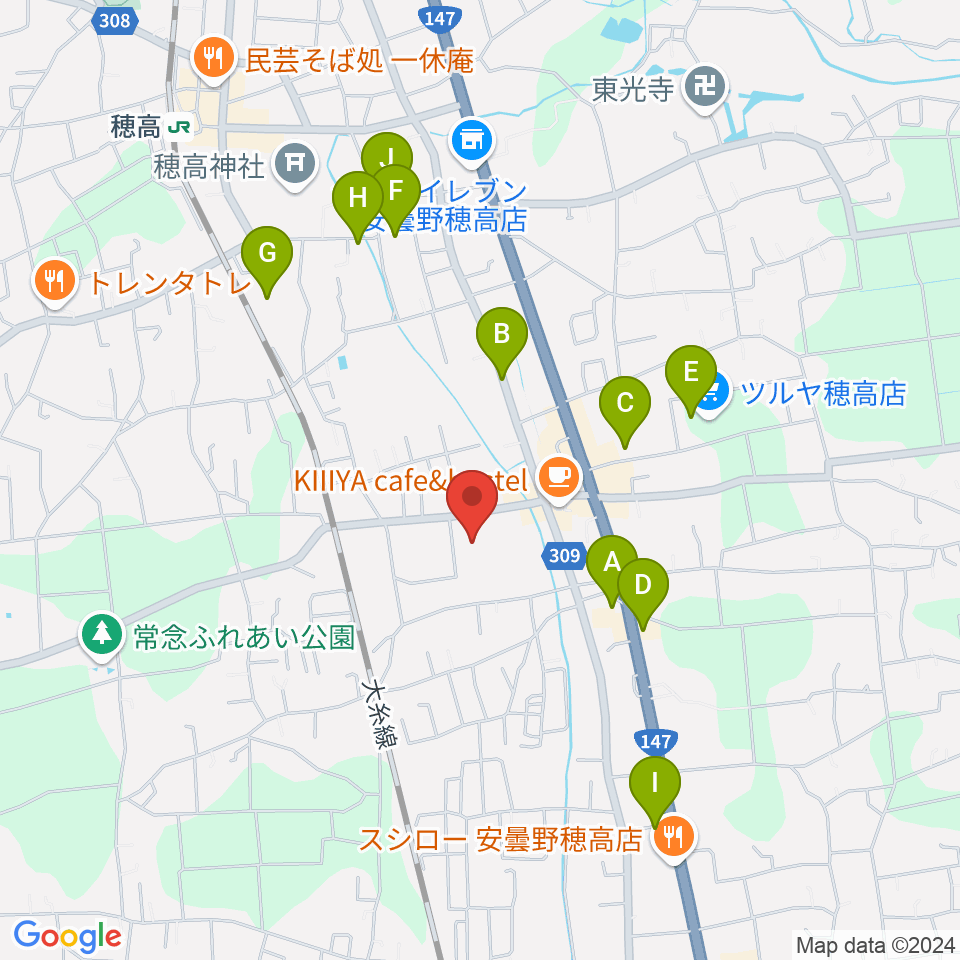 穂高交流学習センターみらい周辺の駐車場・コインパーキング一覧地図