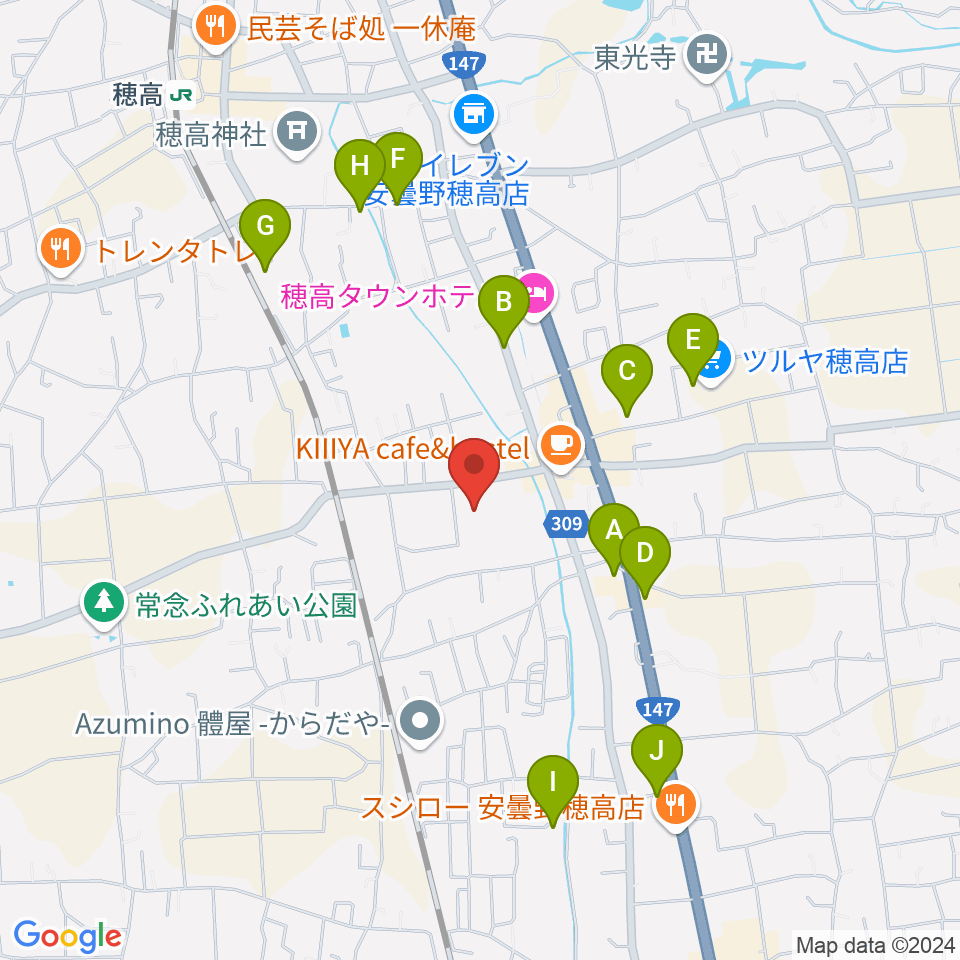 穂高交流学習センターみらい周辺の駐車場・コインパーキング一覧地図