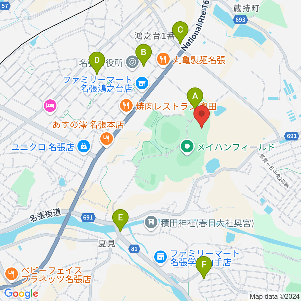 マツヤマSSKアリーナ周辺の駐車場・コインパーキング一覧地図