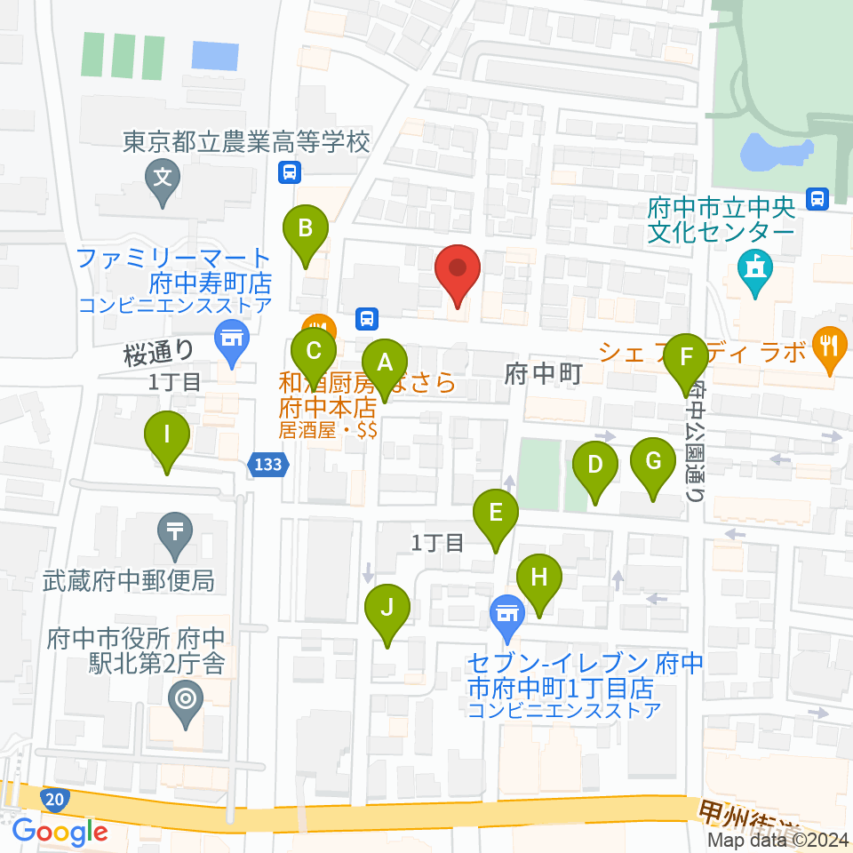 ラジオフチューズ周辺の駐車場・コインパーキング一覧地図