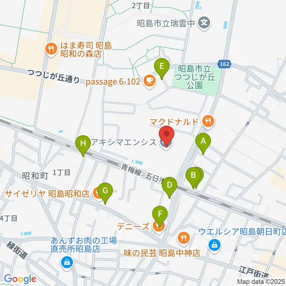 アキシマエンシス周辺の駐車場・コインパーキング一覧地図