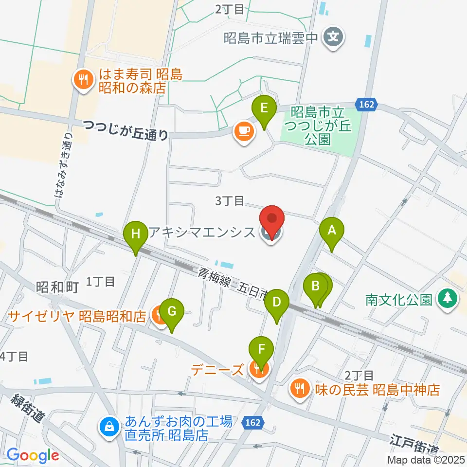 アキシマエンシス周辺の駐車場・コインパーキング一覧地図