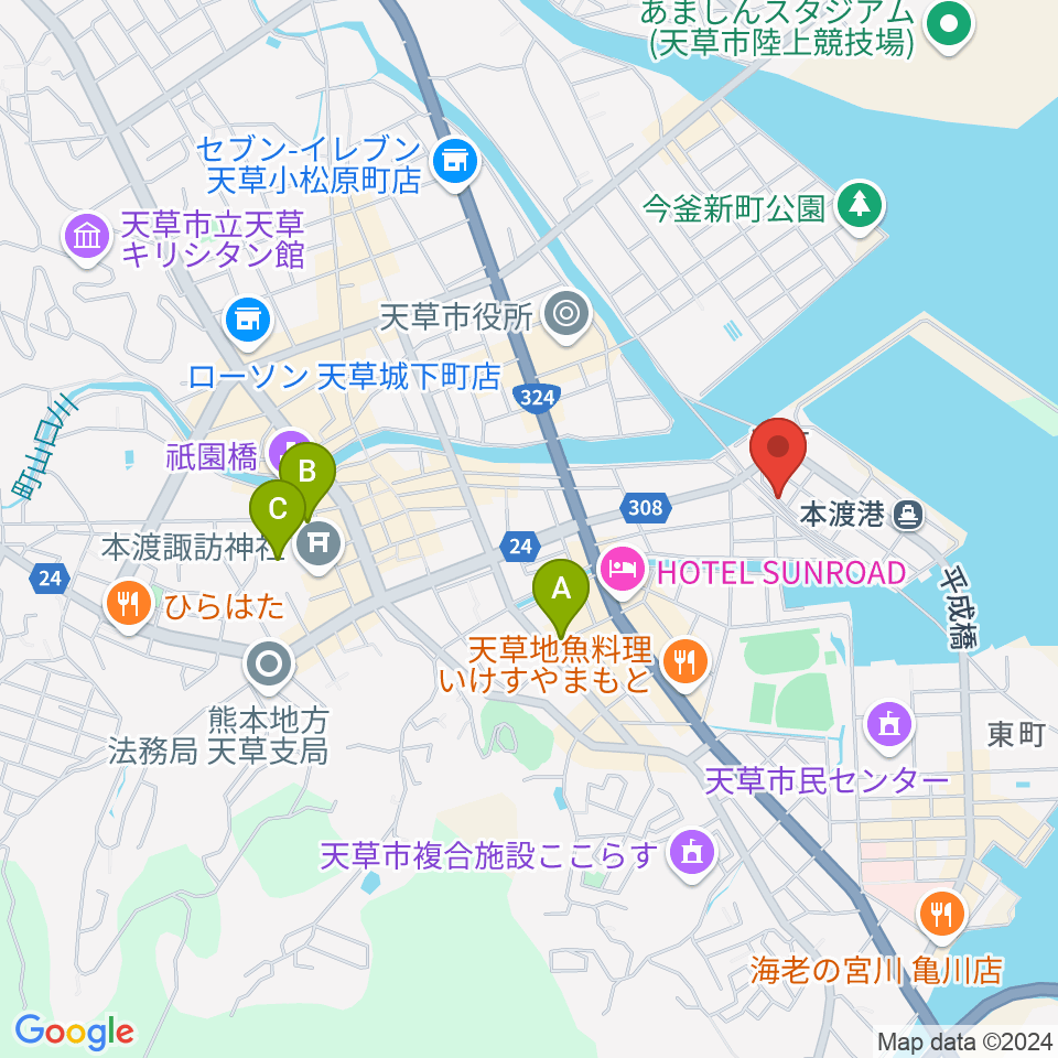 みつばちラジオ周辺の駐車場・コインパーキング一覧地図