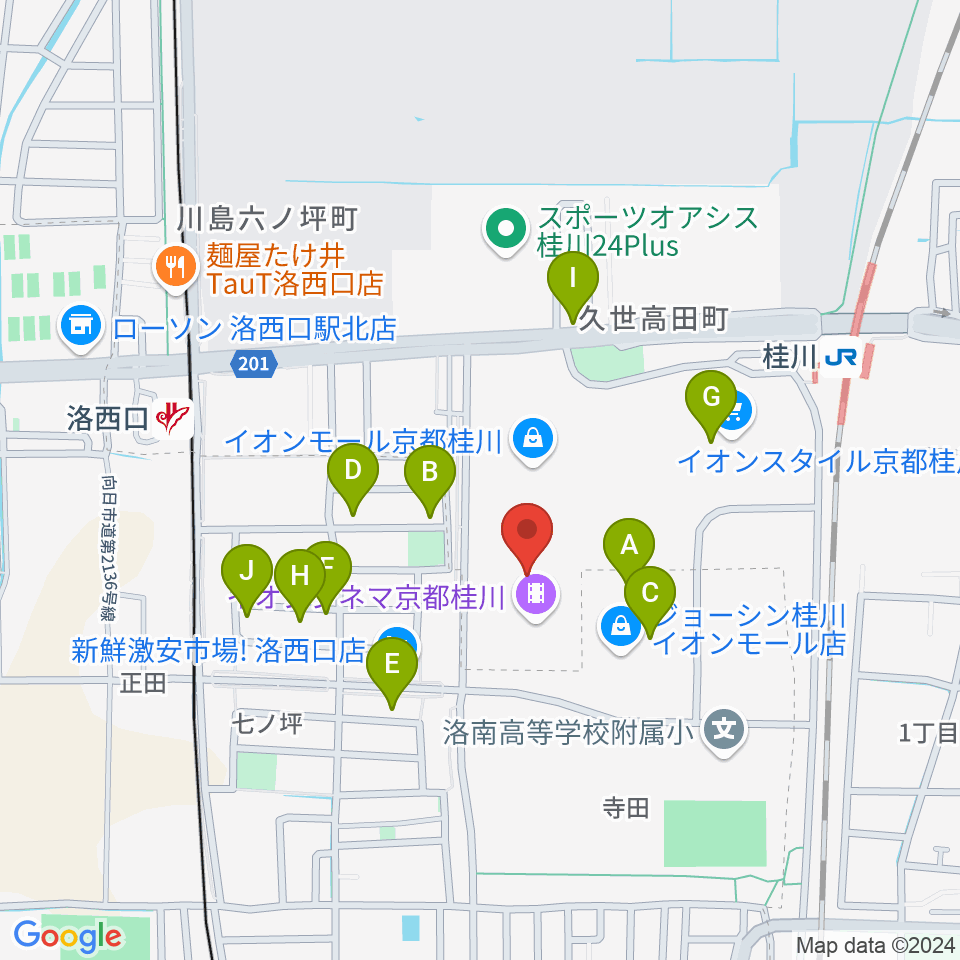 FMおとくに周辺の駐車場・コインパーキング一覧地図