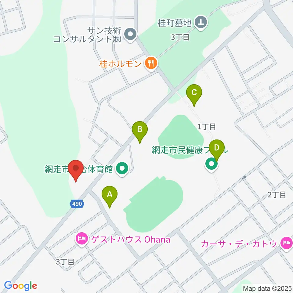 FMあばしり周辺の駐車場・コインパーキング一覧地図