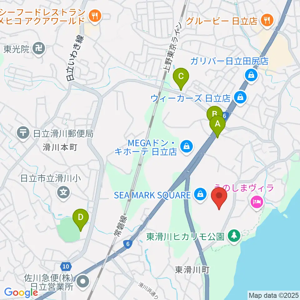 シネマサンライズ周辺の駐車場・コインパーキング一覧地図